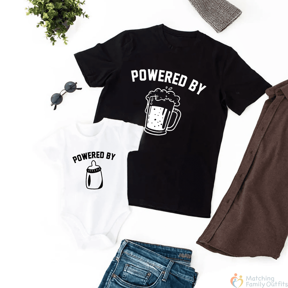 Pint Half Pint T-Shirts for Dad and Baby - Image 1