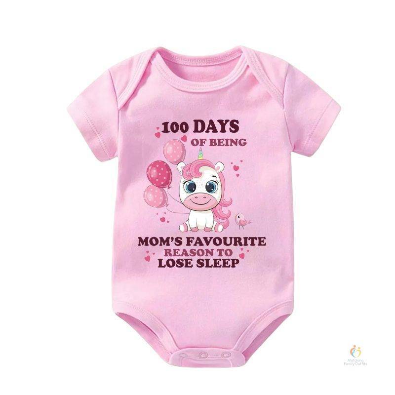100 Days Milestone Romper